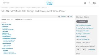 VXLAN EVPN Multi-Site Design and Deployment White Paper - Cisco