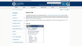 Form I-94 | USCIS