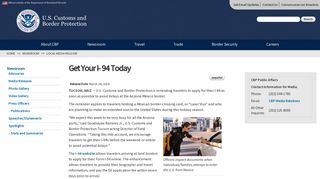 Get Your I- 94 Today | U.S. Customs and Border Protection
