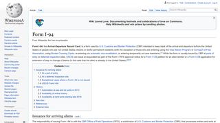Form I-94 - Wikipedia