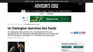 IA Clarington launches two funds | Advisor