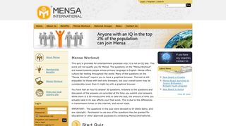 Mensa Workout | Mensa International