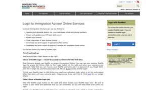 Log on to IAA Portal - Immigration Advisers Authority