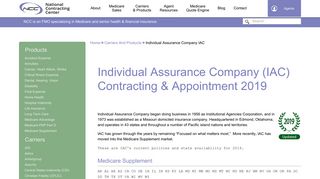 Individual Assurance Company (IAC) Contracting & Appointment for ...