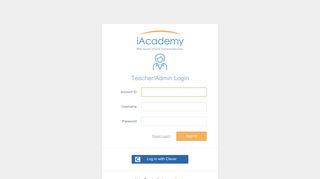 iAcademy.com | Teacher/Admin Login