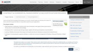 Contract & Commercial Management (CCM) Certification ... - IACCM
