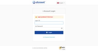 i-Account Login - i-Account - Money Platform