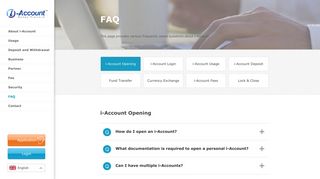 FAQ | i-Account