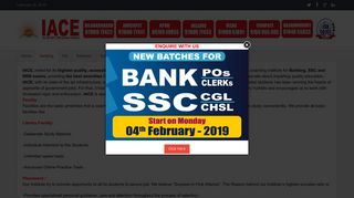 IACE - Bank | SSC | RRB Coaching Centers in Hyderabad | Nellore ...