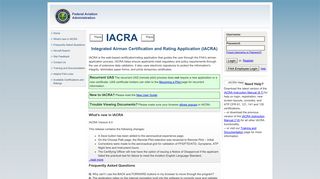 IACRA - Federal Aviation Administration