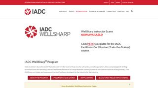 WellSharp - IADC - International Association of Drilling Contractors