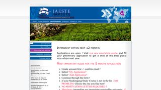 Apply now - IAESTE LC Hamburg Praktikavermittlung eV