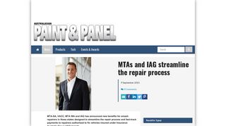 MTAs and IAG streamline the repair process - Australasian Paint & Panel