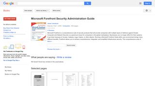 Microsoft Forefront Security Administration Guide - Google Books Result
