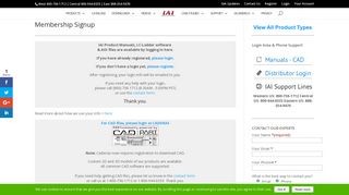 Membership Signup - IAI America