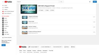 IAM SGE Lifeguard Portal - YouTube