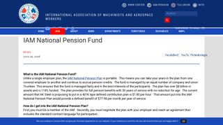 IAM National Pension Fund - IAMAW