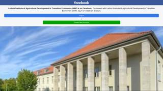 Leibniz Institute of Agricultural Development in ... - Facebook Touch