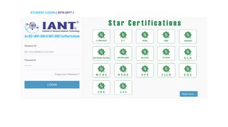 IANT - STUDENT LOGIN