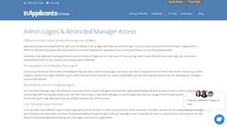 Applicant Tracking Restricted Logins | iApplicants