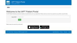 IAPT Patient Portal: improving patient wellbeing