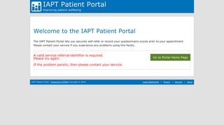 IAPT Patient Portal
