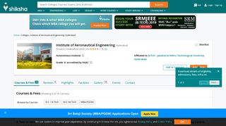 Institute of Aeronautical Engineering, Hyderabad - Courses ...