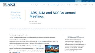 Annual Meeting | IARS