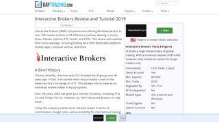 Review of Interactive Brokers - Platform, Mobile App and Commission