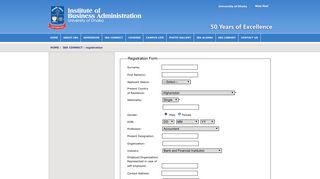 Registration - IBA/University of Dhaka
