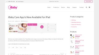 iBaby Care App is now available for iPad - iBaby Labs