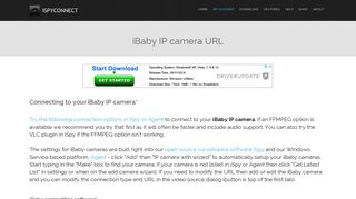 Connect to iBaby IP cameras