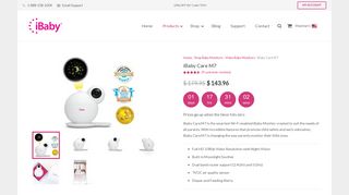 iBaby Care M7 - The Total Baby Care System with Built-in Soother
