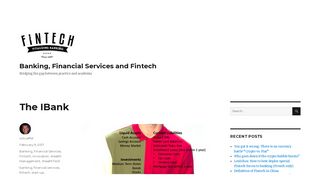 The IBank - Banking, Financial Services and Fintech