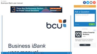Business iBank user manual | manualzz.com