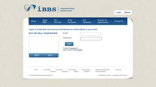 Login - iBBs | Independent Book Buying Services