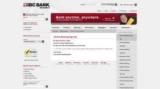 Online Banking Sign-Up | Personal Business and ... - IBC.com