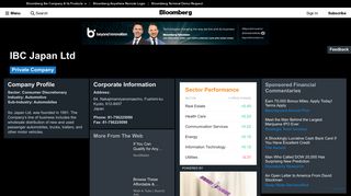 IBC Japan Ltd: Company Profile - Bloomberg