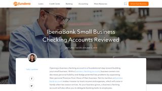 IberiaBank Small Business Checking Accounts Reviewed - Fundera