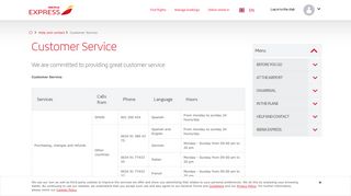Customer service | Iberia Express