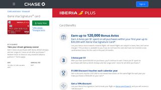 Iberia Credit Card | Chase.com - Chase Credit Cards