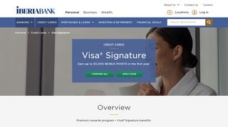 IBERIABANK | Visa Signature Credit Card