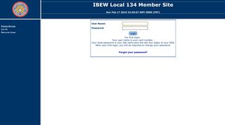 IBEW Local 134 Job Dispatch Please Log In