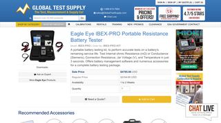 Eagle Eye IBEX-PRO Portable Resistance Battery Tester