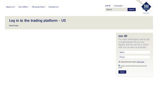 Log in to the trading platform - US - IBI