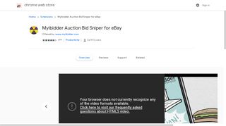 Myibidder Auction Bid Sniper for eBay - Google Chrome