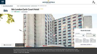 Ibis London Earls Court | Comfortable Hotel inLondon - Accor Hotels