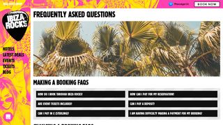 Frequently Asked Questions | Ibiza Rocks FAQ