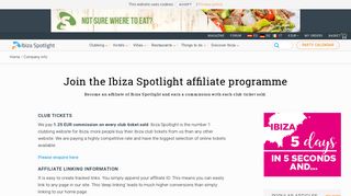 Join the Ibiza Spotlight affiliate programme | Ibiza Spotlight