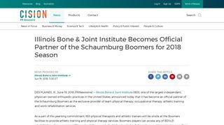 Illinois Bone & Joint Institute Becomes Official Partner of the ...